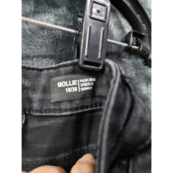 BUFFALO David Bitton Mollie High Rise Stretch Skinny Black Jeans 10/30 - Picture 3 of 6